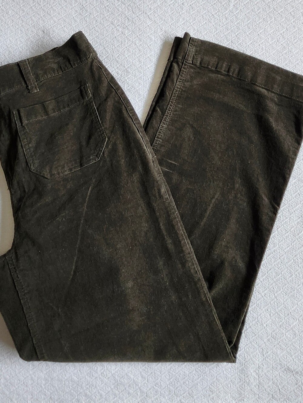 MEXX Straight Leg Olive Green Corduroy Feel Women's Pants. Size Large. NWT - Picture 14 of 15